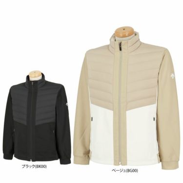 デサントゴルフ DESCENTE GOLF　メンズ 撥水 防風 ストレッチ 長袖 ハイブリッド フルジップ ダウン ジャケット DG4FDJ01M　2024年モデル 詳細1