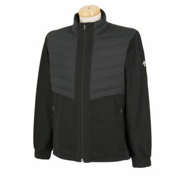 デサントゴルフ DESCENTE GOLF　メンズ 撥水 防風 ストレッチ 長袖 ハイブリッド フルジップ ダウン ジャケット DG4FDJ01M　2024年モデル ブラック（BK00）