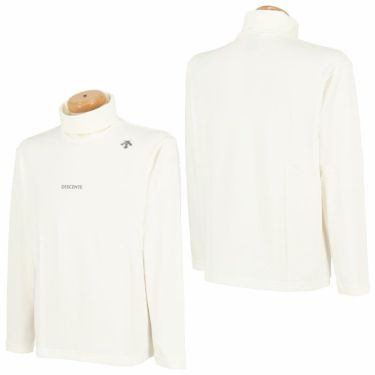 デサントゴルフ DESCENTE GOLF　メンズ ロゴプリント 起毛素材 ストレッチ 長袖 タートルネックシャツ DG4FLS09M　2024年モデル 詳細2