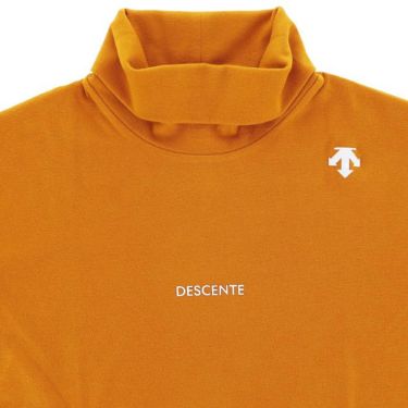 デサントゴルフ DESCENTE GOLF　メンズ ロゴプリント 起毛素材 ストレッチ 長袖 タートルネックシャツ DG4FLS09M　2024年モデル 詳細3