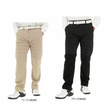 デサントゴルフ DESCENTE GOLF　メンズ 撥水 防風 生地切替 ストレッチ ハイブリッド ダウン ロングパンツ DG4FDP01M　2024年モデル [裾上げ対応1●] 詳細1