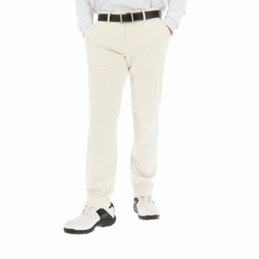 デサントゴルフ DESCENTE GOLF　メンズ 撥水 防風 ボンディング 裏フリース ストレッチ ロングパンツ DG4FLP06M　2024年モデル [裾上げ対応1●] ホワイト（WH00）