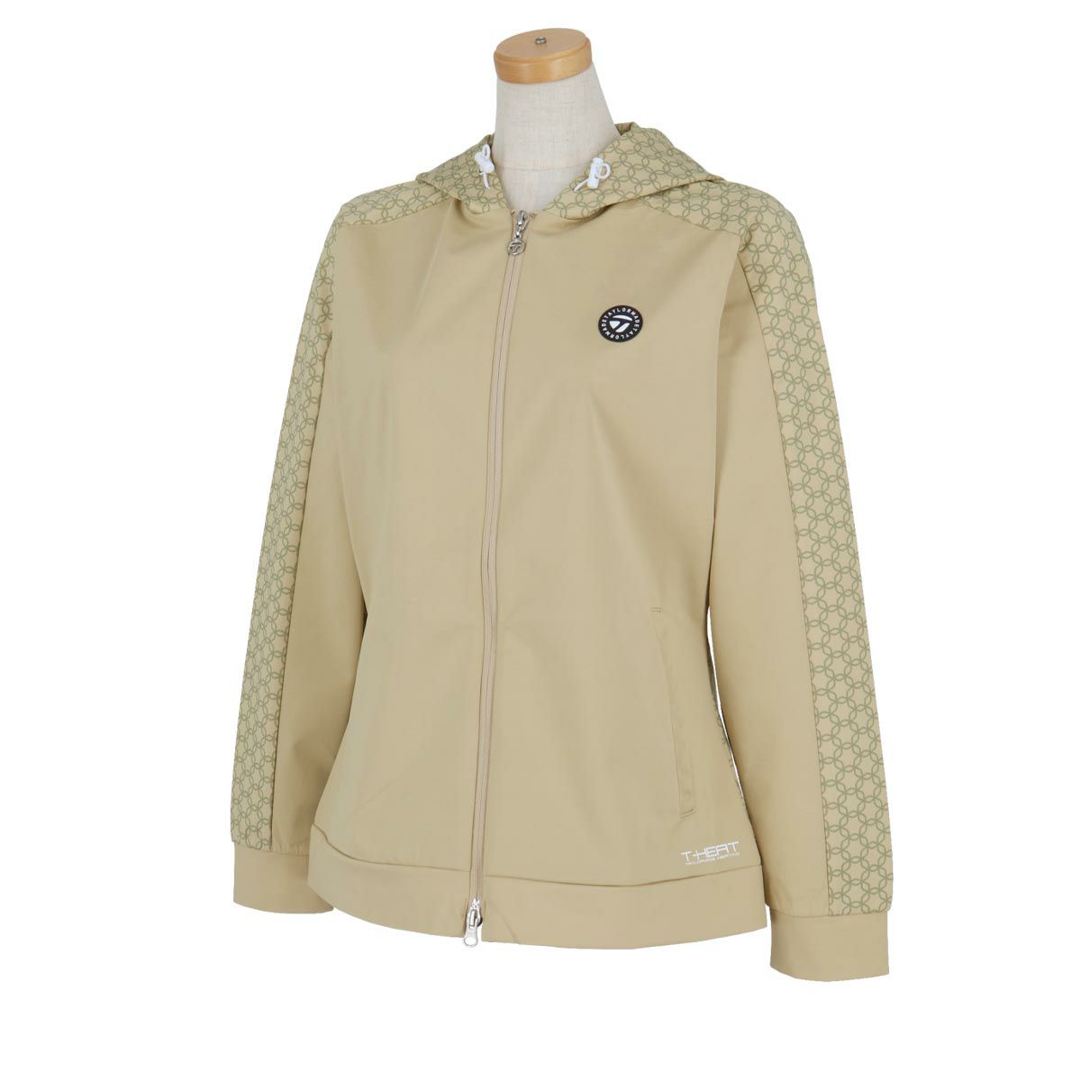 テーラーメイド TaylorMade　レディース 撥水 防風 生地切替 ストレッチ 長袖 フルジップ フーディー UN423　2024年モデル 詳細2