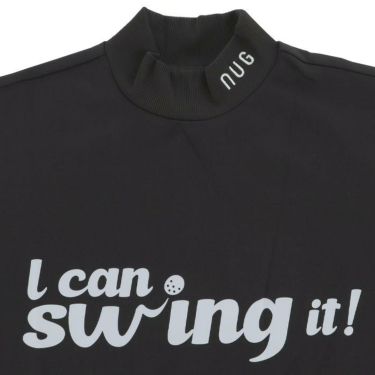 ナノ・ユニバース　メンズ メッセージプリント ストレッチ 長袖 モックネックシャツ 030-4266105　2024年モデル 詳細6