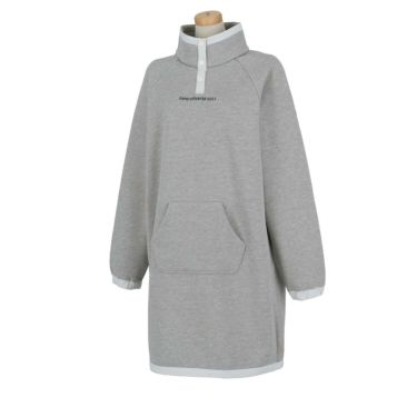 ナノ・ユニバース　レディース ロゴ刺繍 裏起毛 スウェット 長袖 ワンピース 045-4224602　2024年モデル 詳細2