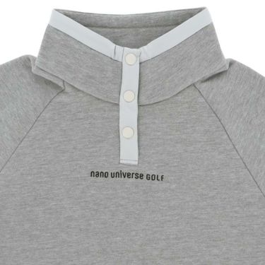 ナノ・ユニバース　レディース ロゴ刺繍 裏起毛 スウェット 長袖 ワンピース 045-4224602　2024年モデル 詳細4