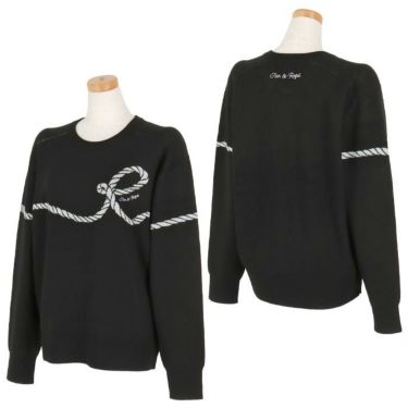 ジュン アンド ロペ JUN ＆ ROPE　レディース ロープ柄 長袖 クルーネック ニット プルオーバー ERM64200　2024年モデル 詳細2