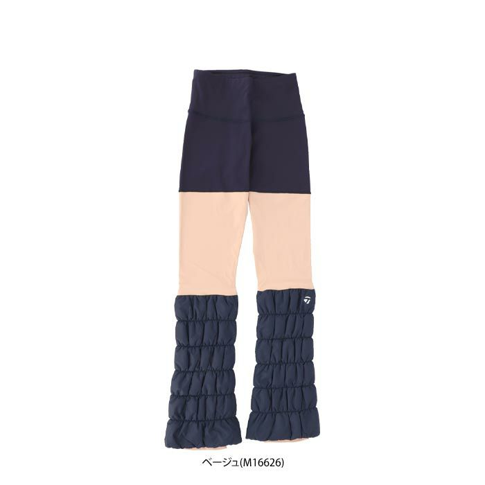 テーラーメイド TaylorMade　レディース ロゴプリント ストレッチ レッグウォーマー レギンス UN432　2024年モデル 詳細1