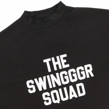 ザ スウィンガー THE SWINGGGR　メンズ ロゴプリント ストレッチ 長袖 モックネック プルオーバー 1124-SWG-CT005　2024年モデル 詳細3