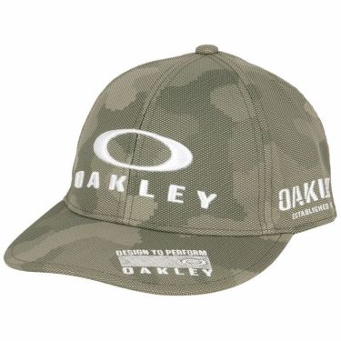 オークリー OAKLEY　メンズ FIXED CAP FA 24.0 立体刺繍ロゴ キャップ FOS901825 392 カーキ/ブラウン　2024年モデル カーキ/ブラウン（392）