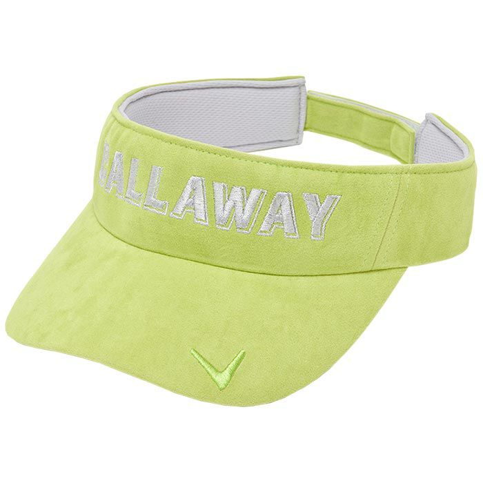 キャロウェイ Callaway レディース シルバーロゴ刺繍 スエード調 サン