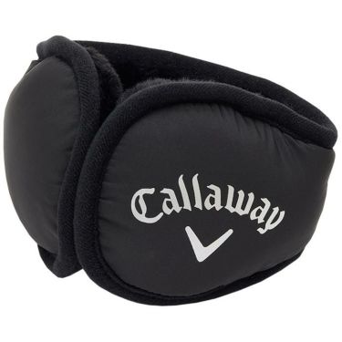 キャロウェイ Callaway　レディース ロゴプリント イヤーマフ C24298203 1010 ブラック　2024年モデル ブラック（1010）