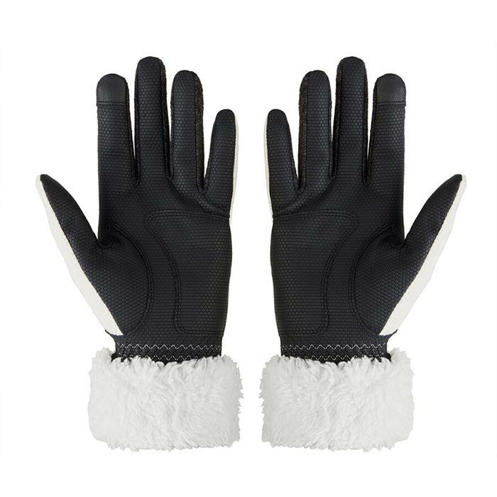 テーラーメイド　ボア フリース 両手用 レディース ゴルフグローブ TL174 U21804 WHITE 詳細1