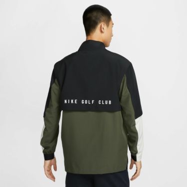 ナイキ NIKE　メンズ カラーブロック 長袖 ハーフジップ プルオーバー ジャケット FQ1156 010 ブラック/カーゴカーキ/ライトボーン/ホワイト　2024モデル 詳細2