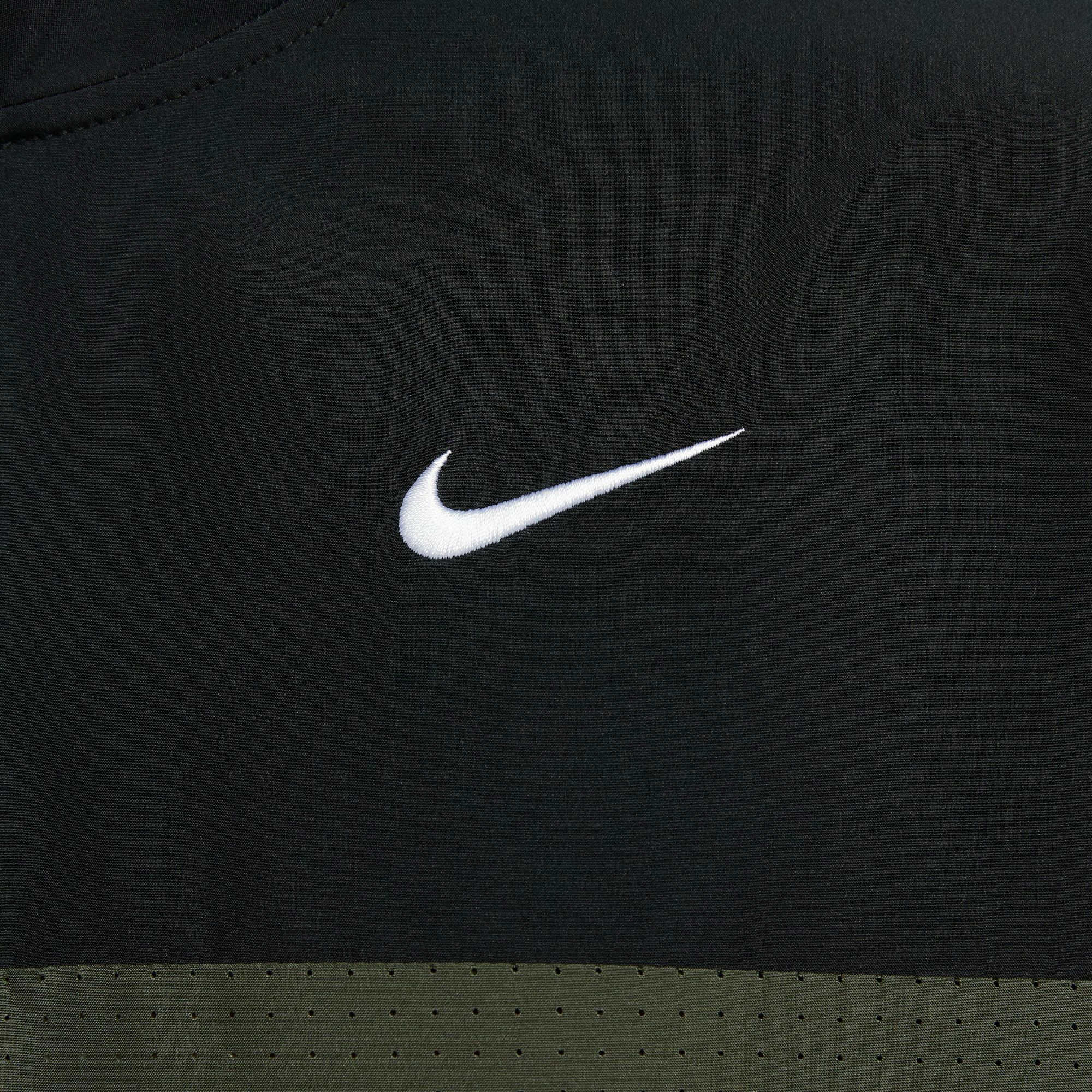 ナイキ NIKE　メンズ カラーブロック 長袖 ハーフジップ プルオーバー ジャケット FQ1156 010 ブラック/カーゴカーキ/ライトボーン/ホワイト　2024モデル 詳細4