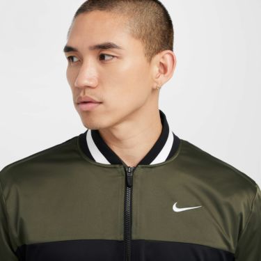 ナイキ NIKE　メンズ カラーブロック 長袖 フルジップ ジャケット FQ1169 010 ブラック/カーゴカーキ/ホワイト　2024モデル 詳細3