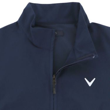 キャロウェイ Callaway　メンズ ロゴプリント ストレッチ 半袖 ハーフジップ ブルゾン C24116100　2024年モデル 詳細3