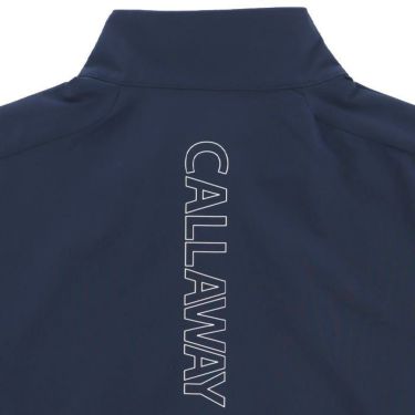 キャロウェイ Callaway　メンズ ロゴプリント ストレッチ 半袖 ハーフジップ ブルゾン C24116100　2024年モデル 詳細4
