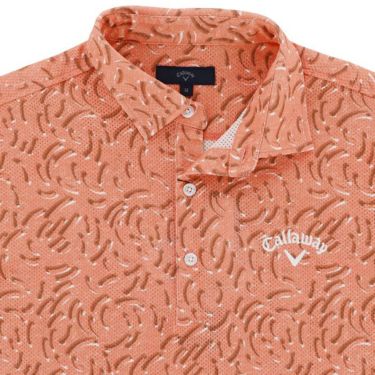 キャロウェイ Callaway　メンズ 総柄 メッシュ生地 半袖 ポロシャツ C24134123　2024年モデル 詳細3