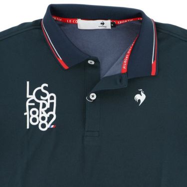 ルコック Le coq sportif　メンズ UVカット ロゴ刺繍 接触冷感 ストレッチ 半袖 ポロシャツ QGMXJA51　2024年モデル 詳細5