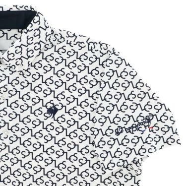 ルコック Le coq sportif　メンズ モノグラムプリント 総柄 ストレッチ 半袖 ボタンダウン ポロシャツ QGMXJA53　2024年モデル 詳細6