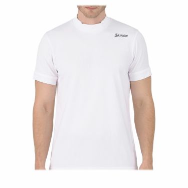 スリクソン SRIXON　メンズ エクシードライ 半袖 モックネックシャツ RGMXJA11　2024年モデル ホワイト（WH00）