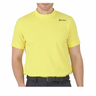 スリクソン SRIXON　メンズ エクシードライ 半袖 モックネックシャツ RGMXJA11　2024年モデル イエロー（YL00）