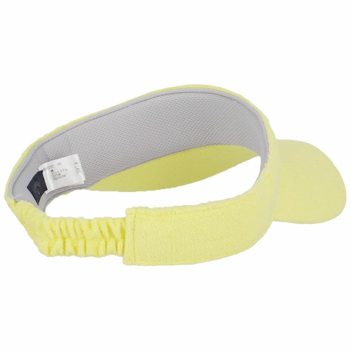 キャロウェイ Callaway　レディース ロゴ刺繍 パイル生地 サンバイザー C24191212 1060 イエロー　2024年モデル 詳細1