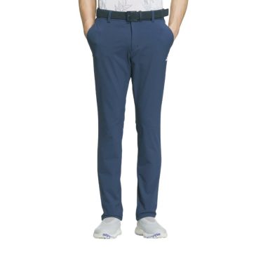 アディダス adidas　メンズ 撥水 4WAYストレッチ ロゴプリント ロングパンツ IKJ51　2024年モデル カレッジネイビー（IN6559）