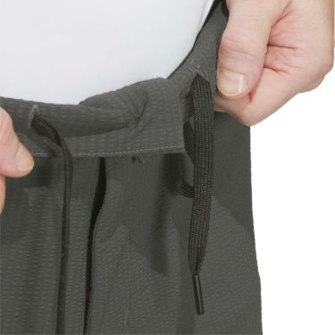 アディダス adidas　メンズ シアサッカー ストレッチ ロゴプリント アンクルパンツ IKK86　2024年モデル 詳細3