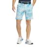アディダス adidas　メンズ タイダイプリント ストレッチ ロゴ刺繍 ショートパンツ IKK66　2024年モデル セミブルーバースト（IN9032）