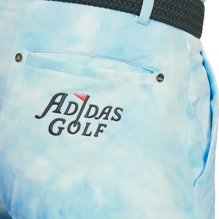 アディダス adidas　メンズ タイダイプリント ストレッチ ロゴ刺繍 ショートパンツ IKK66　2024年モデル 詳細4