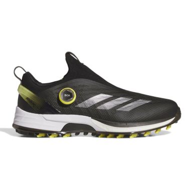 アディダス adidas　アディゼロ ゼッドジー25 ボア メンズ スパイクレス ゴルフシューズ NLK60 IH9895　2025年モデル ブラック/シルバー/サルファ