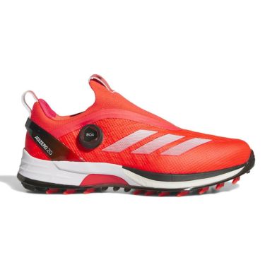 アディダス adidas　アディゼロ ゼッドジー25 ボア メンズ スパイクレス ゴルフシューズ NLK60 IH9898　2025年モデル レッド/メタリック/ブラック