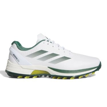 アディダス adidas　アディゼロ ゼッドジー25 メンズ スパイクレス ゴルフシューズ NLC98 IH0933　2025年モデル ホワイト/グリーン/イエロー