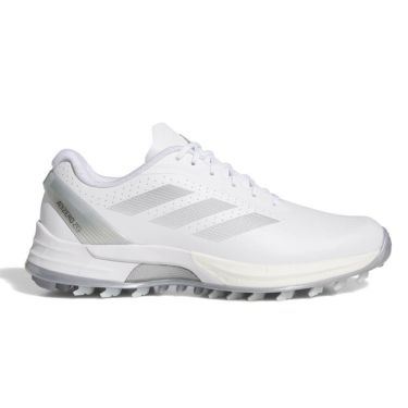 アディダス adidas　ウィメンズ アディゼロ ゼッドジー25 スパイクレス ゴルフシューズ NLK63 IH9888　2025年モデル ホワイト/シルバー/グレー