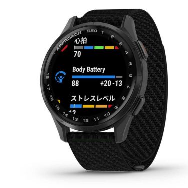 Garmin ガーミン　Approach S50 010-03010 20 ブラック AMOLEDディスプレイ Suica対応　2025年モデル 詳細7