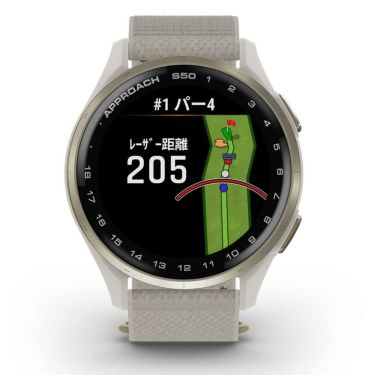 Garmin ガーミン　Approach S50 010-03010 21 アイボリー AMOLEDディスプレイ Suica対応　2025年モデル 詳細3