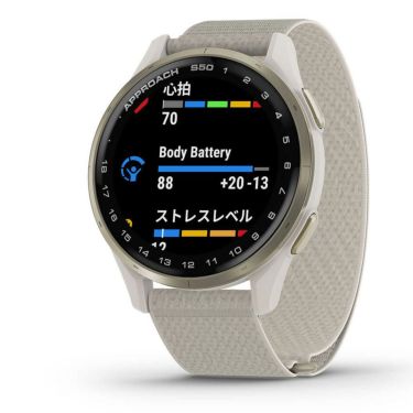 Garmin ガーミン　Approach S50 010-03010 21 アイボリー AMOLEDディスプレイ Suica対応　2025年モデル 詳細6