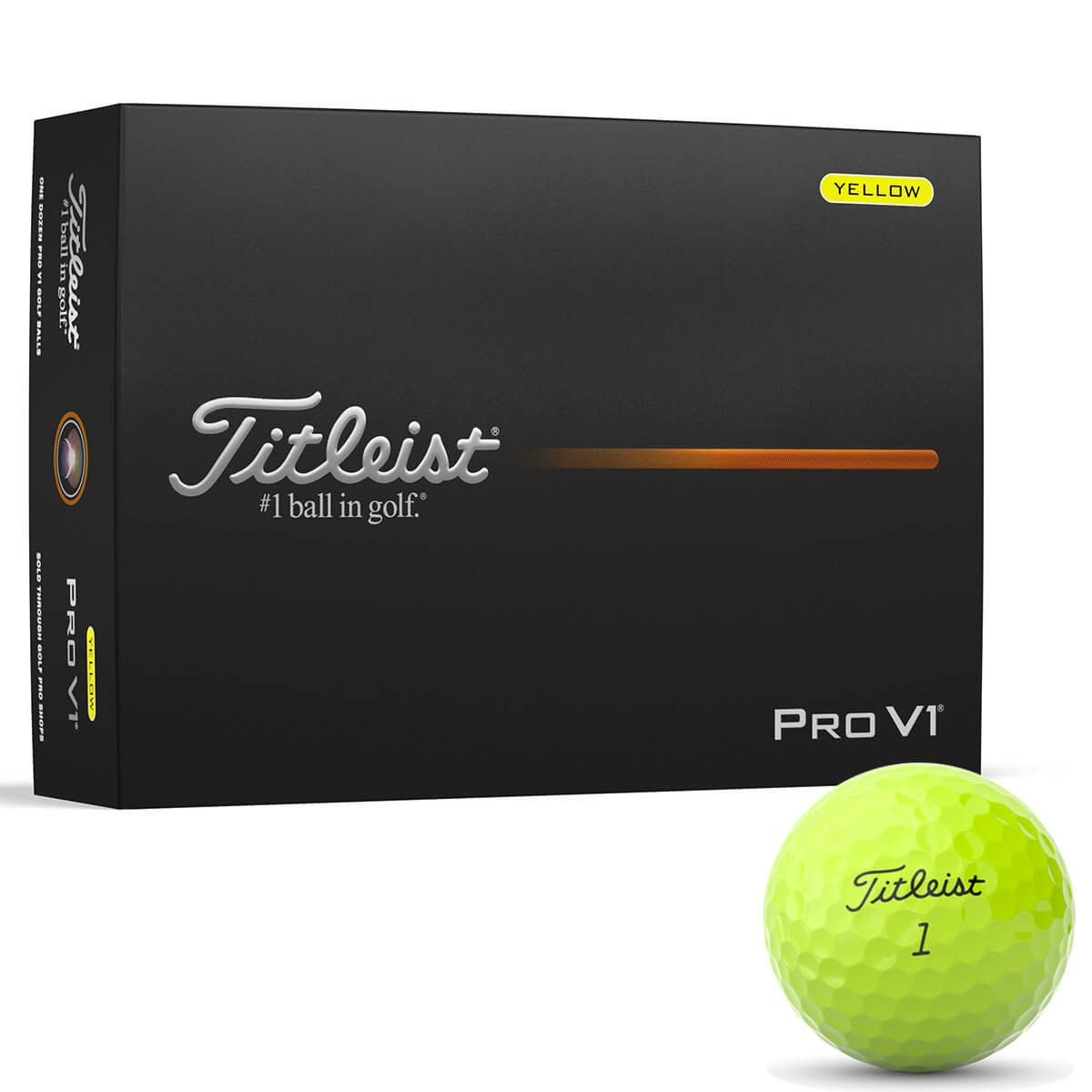 タイトリスト　プロV1 2025年モデル　ゴルフボール　1ダース（12球入り）　イエロー 詳細1