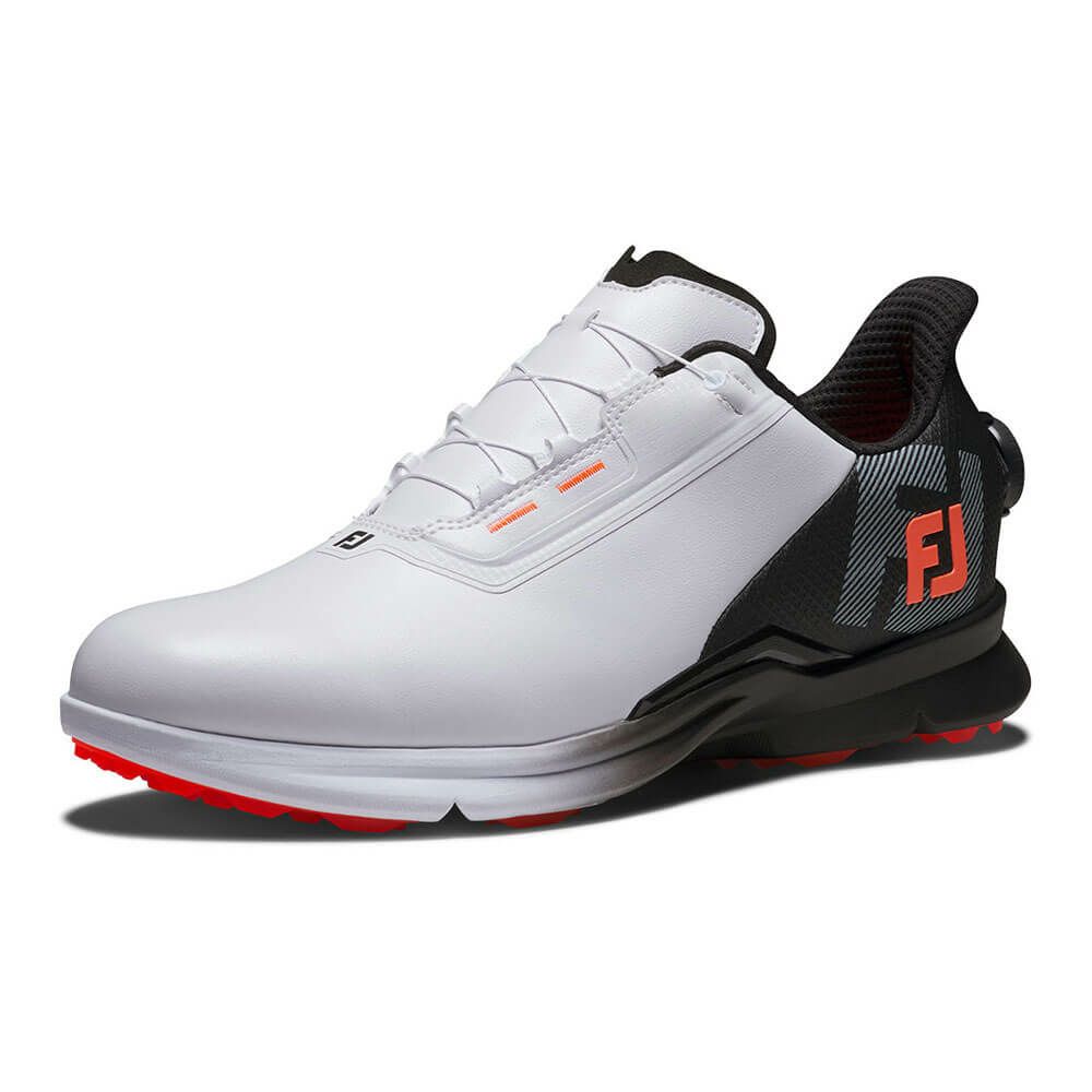 フットジョイ　フューエル ボア 2025年モデル メンズ スパイクレス ゴルフシューズ 55435 ホワイト/ブラック 詳細2