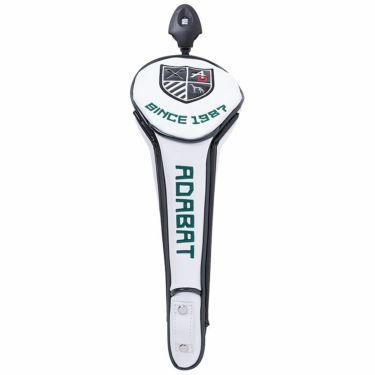 アダバット adabat　フェアウェイウッド用　メンズ ヘッドカバー ABF435 WG ホワイト/グリーン　2025年モデル 詳細1