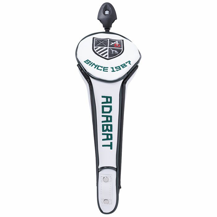 アダバット adabat　フェアウェイウッド用　メンズ ヘッドカバー ABF435 WG ホワイト/グリーン　2025年モデル 詳細1