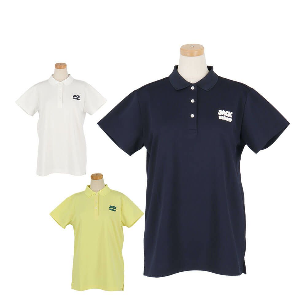 ジャックバニー Jack Bunny!!　レディース ブリスターメッシュ 半袖 ポロシャツ 263-5160102　2025年モデル 詳細1