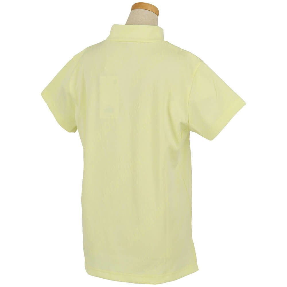 ジャックバニー Jack Bunny!!　レディース ロゴジャガード 半袖 モックネックシャツ 263-5167114　2025年モデル 詳細4