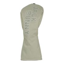 ジャックバニー Jack Bunny!!　アウトラインロゴ フェアウェイウッド用 ヘッドカバー 262-5984102 040 ベージュ　2025年モデル