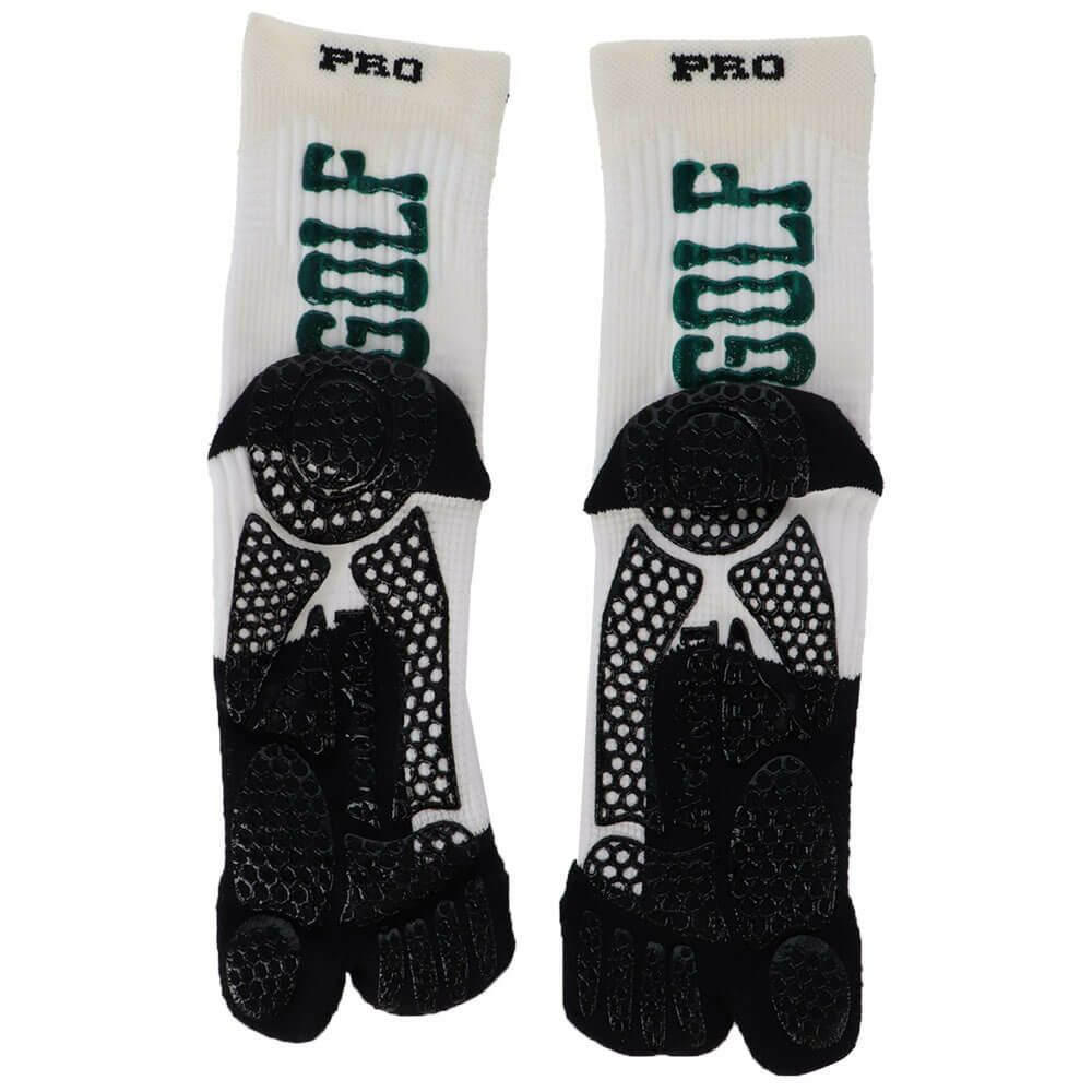 ジャックバニー Jack Bunny!!　メンズ アクティバイタルソックス 262-5186215 031 ホワイト/グリーン　2025年モデル ホワイト/グリーン