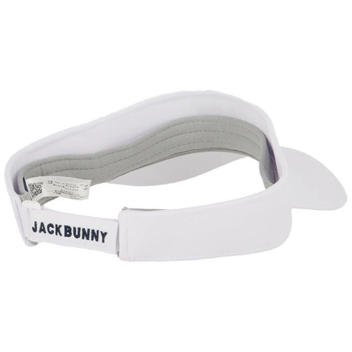 ジャックバニー Jack Bunny!!　立体ロゴ刺繍 サンバイザー 262-5187214 030 ホワイト　2025年モデル ホワイト