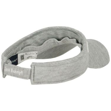 ジャックバニー Jack Bunny!!　うさぎ刺繍 サンバイザー 262-5987102 020 グレー　2025年モデル グレー