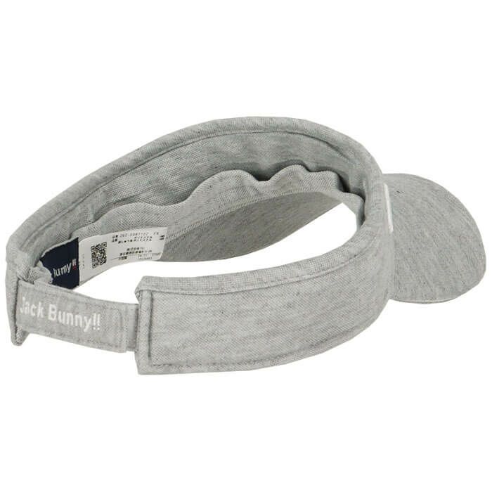 ジャックバニー Jack Bunny!!　うさぎ刺繍 サンバイザー 262-5987102 020 グレー　2025年モデル グレー